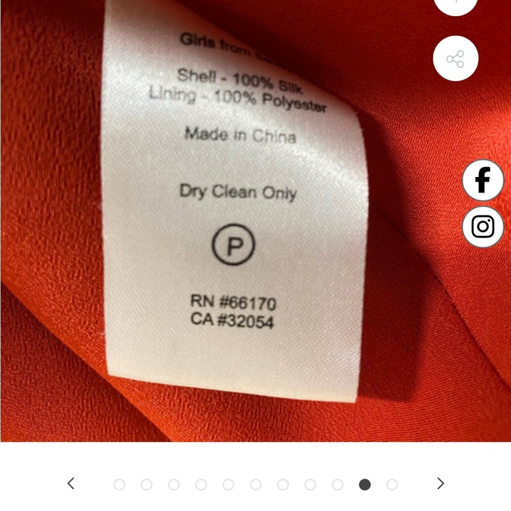 Anthropologie- Girls From Savoy Chic Silk Red Dress - Picture 8 of 10